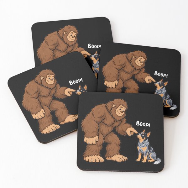 Item preview, Bigfoot and Australian Cattle Boop Fun Design Sasquatch designed and sold by rafaeltto.