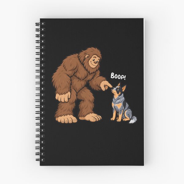 Item preview, Bigfoot and Australian Cattle Boop Fun Design Sasquatch designed and sold by rafaeltto.