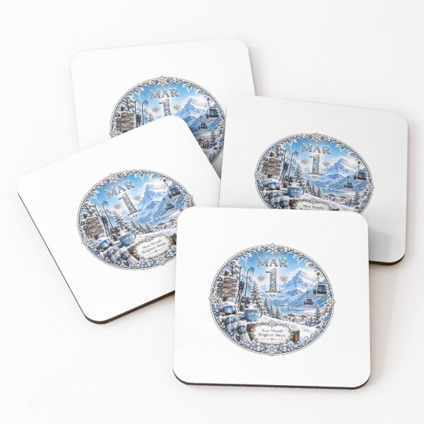Item preview, March 1 Snowy Mountain Birthday Design designed and sold by LunaMoments.