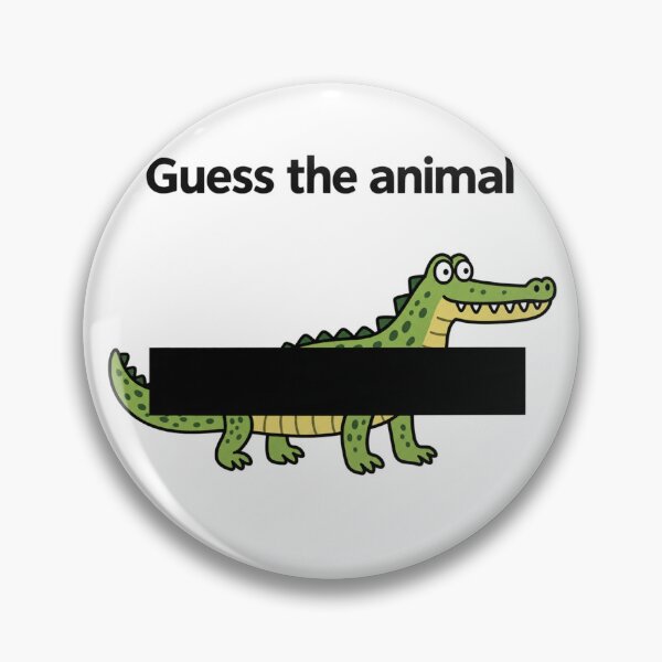 Item preview, Guess the Animal Funny Crocodile Puzzle designed and sold by MonkiFlipp.