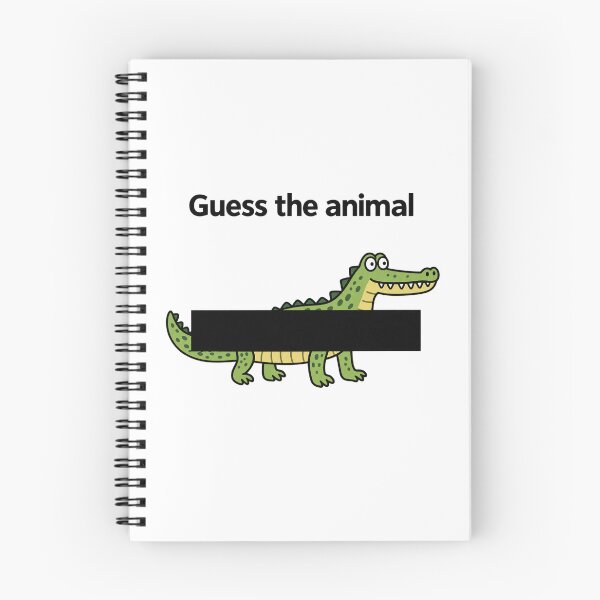 Item preview, Guess the Animal Funny Crocodile Puzzle designed and sold by MonkiFlipp.