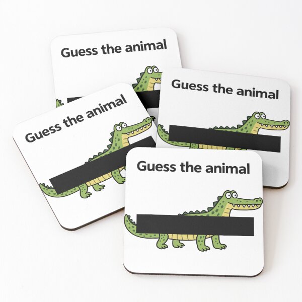 Item preview, Guess the Animal Funny Crocodile Puzzle designed and sold by MonkiFlipp.