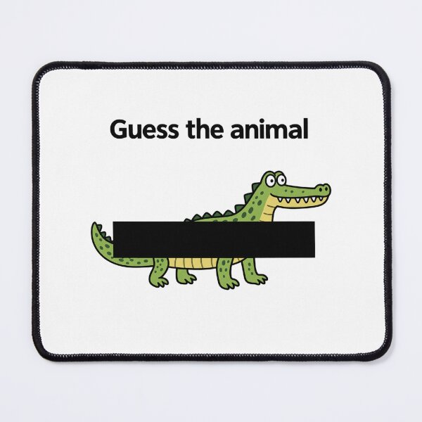 Item preview, Guess the Animal Funny Crocodile Puzzle designed and sold by MonkiFlipp.