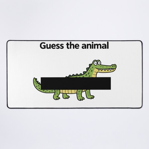 Item preview, Guess the Animal Funny Crocodile Puzzle designed and sold by MonkiFlipp.