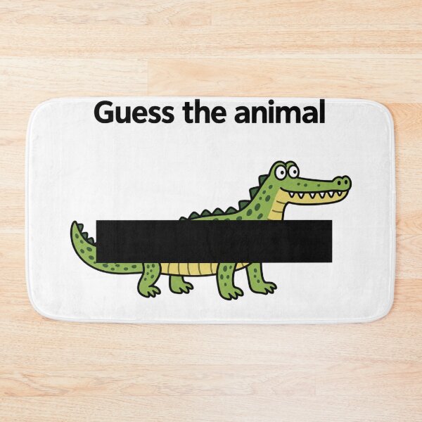 Item preview, Guess the Animal Funny Crocodile Puzzle designed and sold by MonkiFlipp.