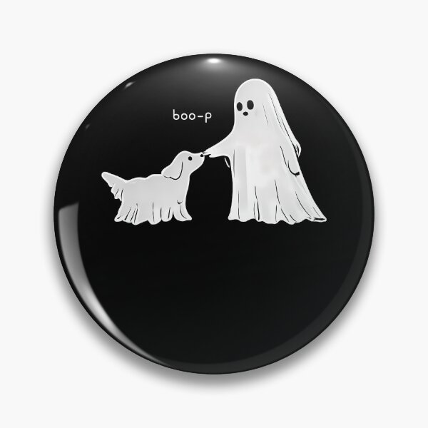 Item preview, Cute Funny Goth Boojee Ghost Boo-P Dog Nose Spooky Halloween designed and sold by Averybennett23.