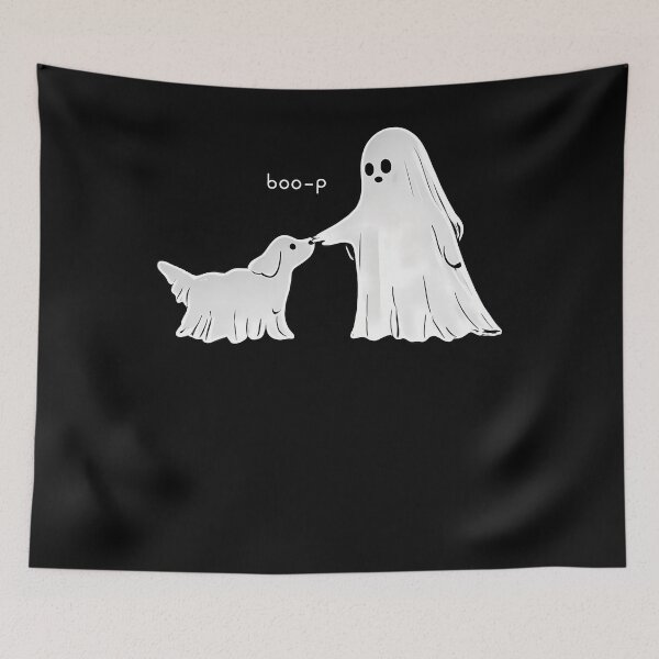 Item preview, Cute Funny Goth Boojee Ghost Boo-P Dog Nose Spooky Halloween designed and sold by Averybennett23.