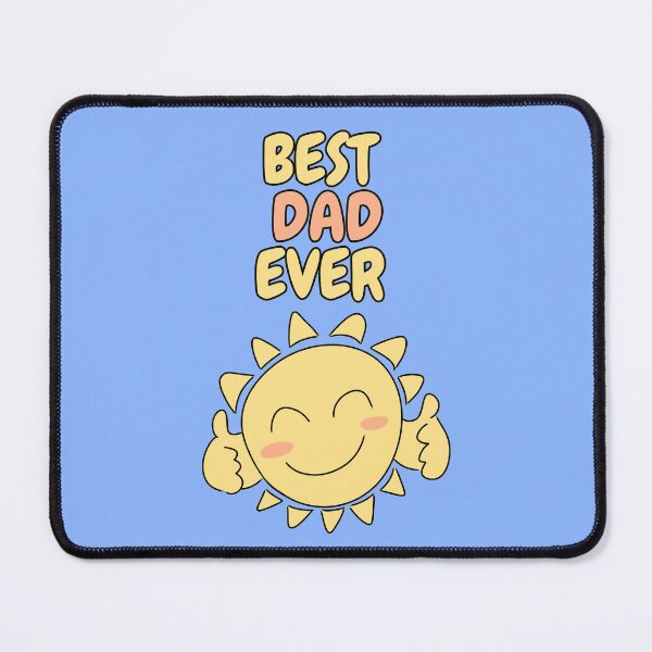 Item preview, BEST DAD EVER Cute Sun Pastel Blue designed and sold by HugSomeNettles.