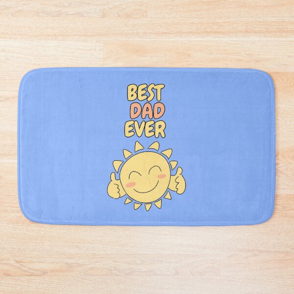 Item preview, BEST DAD EVER Cute Sun Pastel Blue designed and sold by HugSomeNettles.