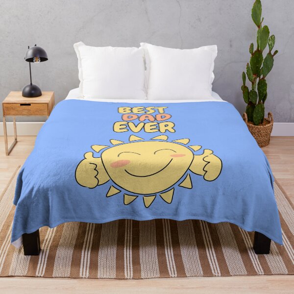 Item preview, BEST DAD EVER Cute Sun Pastel Blue designed and sold by HugSomeNettles.