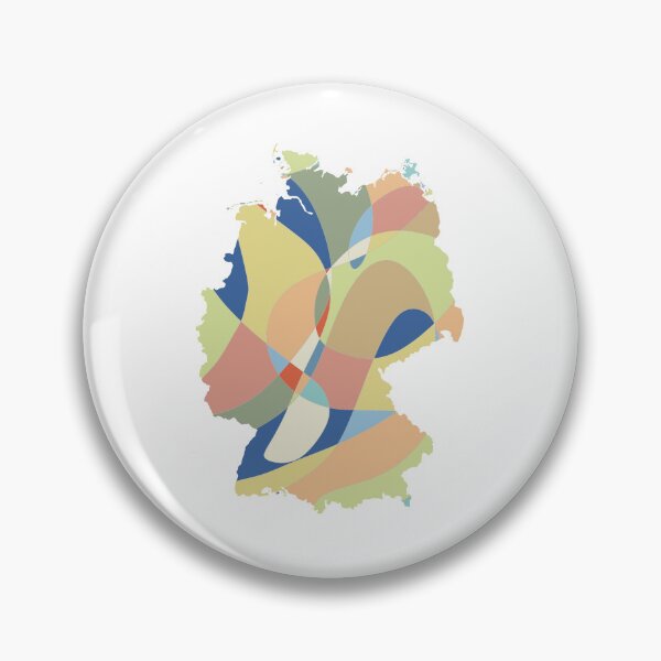 Item preview, Warm Shard Germany Map - Colourful States Line Art designed and sold by iampaulmorris.
