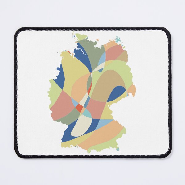 Item preview, Warm Shard Germany Map - Colourful States Line Art designed and sold by iampaulmorris.