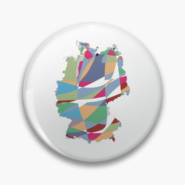 Item preview, Geometric Shard Germany Map - Colourful States Line Art designed and sold by iampaulmorris.