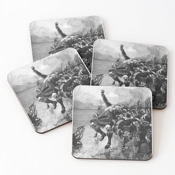 Item preview, Vintage Battle Scene Scottish Highlanders Engraving designed and sold by Antique Science Press.