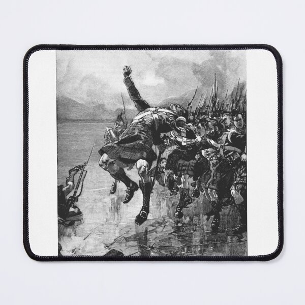 Item preview, Vintage Battle Scene Scottish Highlanders Engraving designed and sold by Antique Science Press.