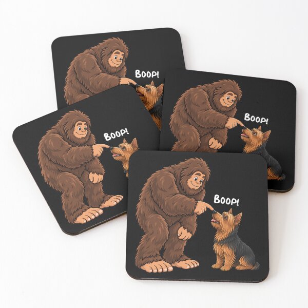 Item preview, Bigfoot and Australian Terrier Boop Fun Design Sasquatch designed and sold by rafaeltto.