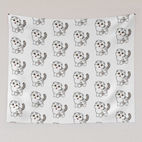 Item preview, Scottish Fold Cat Gift - Cute designed and sold by RedRubyBubble.