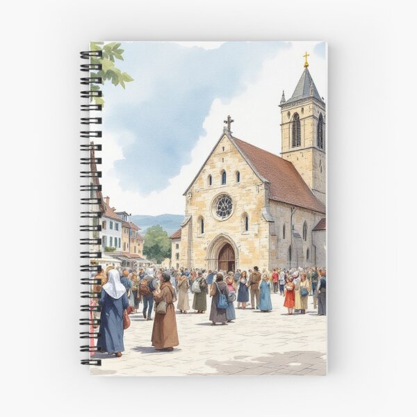 Item preview, Pilgrim preparing to depart for Santiago de Compostela (Middle Ages) designed and sold by jefboutique6150.