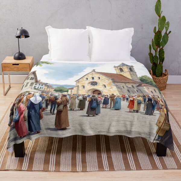 Item preview, Pilgrim preparing to depart for Santiago de Compostela (Middle Ages) designed and sold by jefboutique6150.