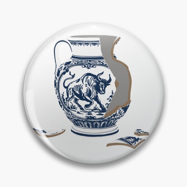Item preview, Bull in a china shop vase designed and sold by Sarah King.