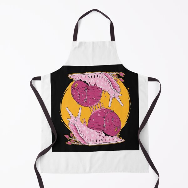 Item preview, Cute Pink Snails on Yellow Moon Art designed and sold by DRP-art.