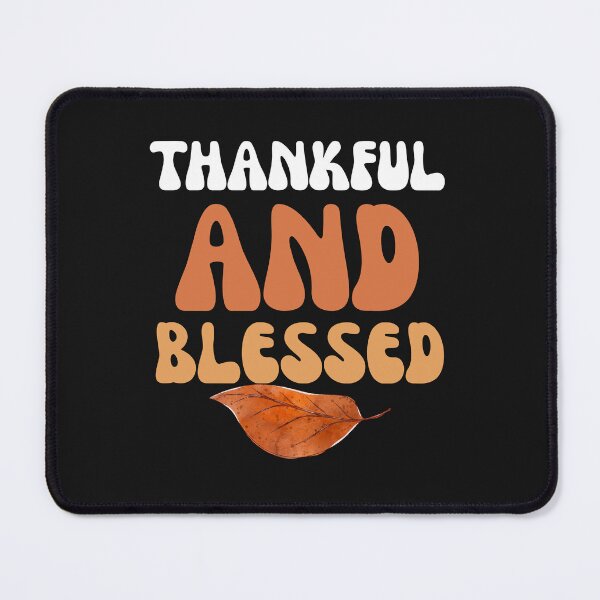 Item preview, Retro Thankful And Blessed Autumn Fall Leaf designed and sold by mumchaosdesigns.