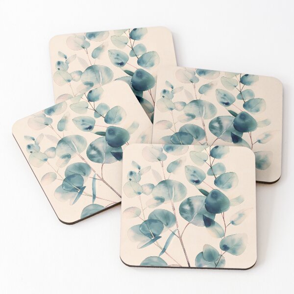 Item preview, Ethereal Teal & Sage Watercolor Eucalyptus designed and sold by Artdavesalzburg.