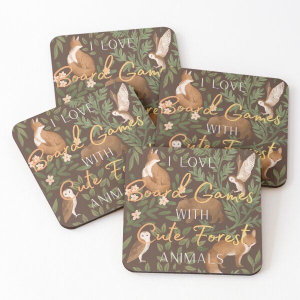 Item preview, I love Board Games with Cute Forest Animals designed and sold by MagicMangoes.