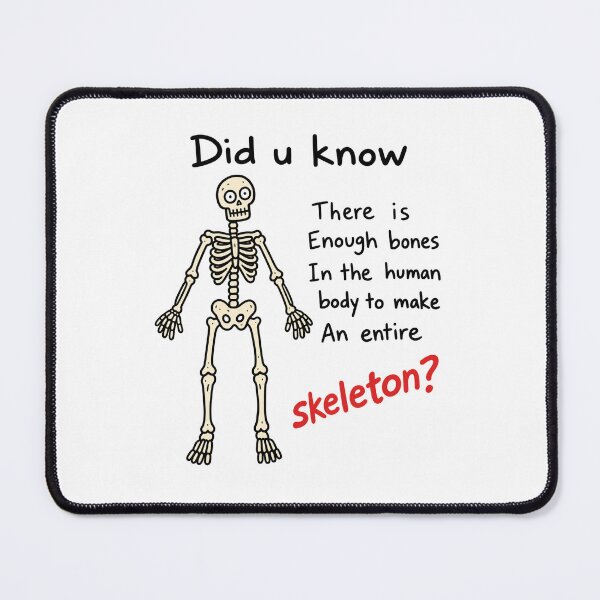 Item preview, Did You Know Skeleton Funny Halloween designed and sold by MonkiFlipp.