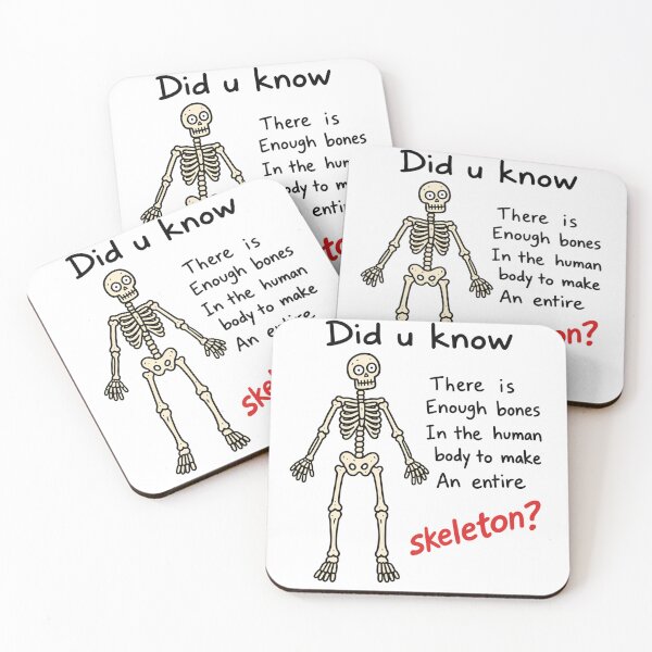 Item preview, Did You Know Skeleton Funny Halloween designed and sold by MonkiFlipp.