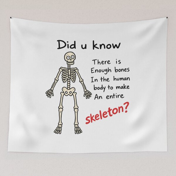Item preview, Did You Know Skeleton Funny Halloween designed and sold by MonkiFlipp.