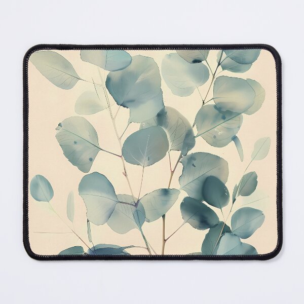 Item preview, Symmetrical Sage Green Watercolor Eucalyptus Stem designed and sold by Artdavesalzburg.