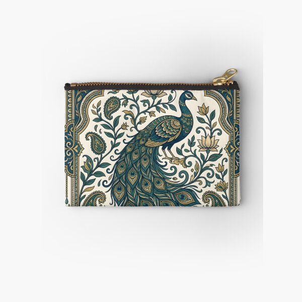 Item preview, Indian Peacock Paisley Lotus Heritage Art designed and sold by hutofdesigns.