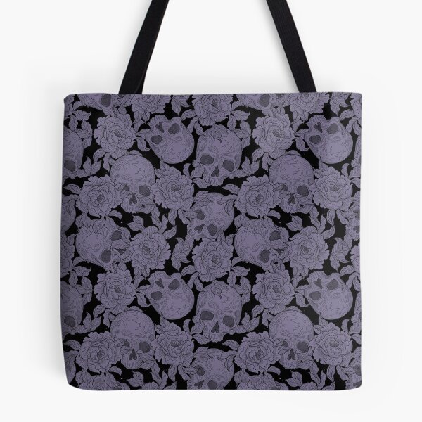 Item preview, Skull and flowers pattern III designed and sold by Studio Vickn.