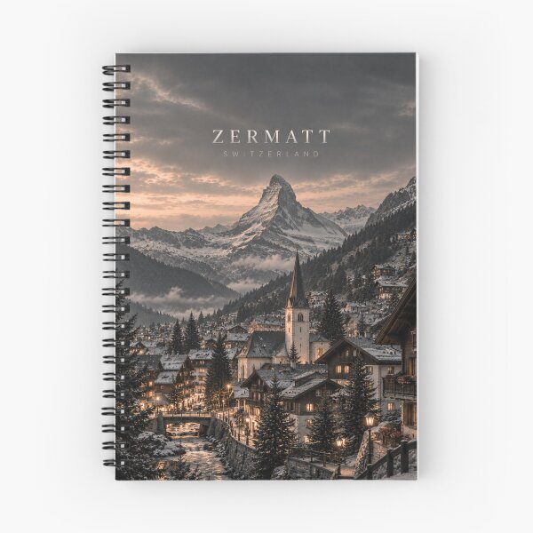 Item preview, Zermatt Cinematic Monochrome Alpine Artwork designed and sold by MichaeIRellov.