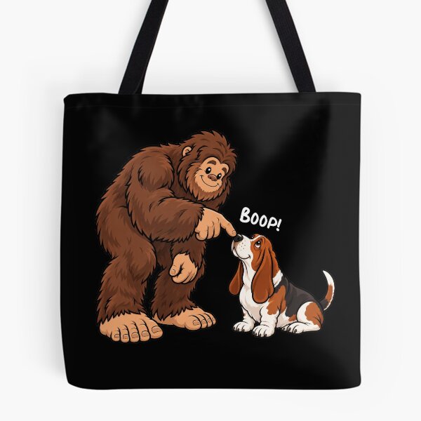 Item preview, Bigfoot and Basset Hound Boop Fun Design Sasquatch designed and sold by rafaeltto.