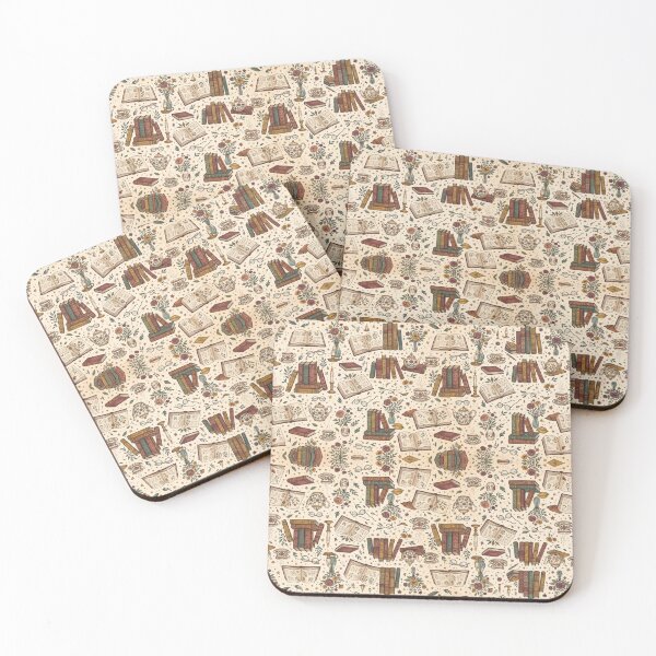 Item preview, Elegant Vintage Books with Floral for Book Lovers Sweet Bookish Dreams library Pattern designed and sold by ArtDesignTp.