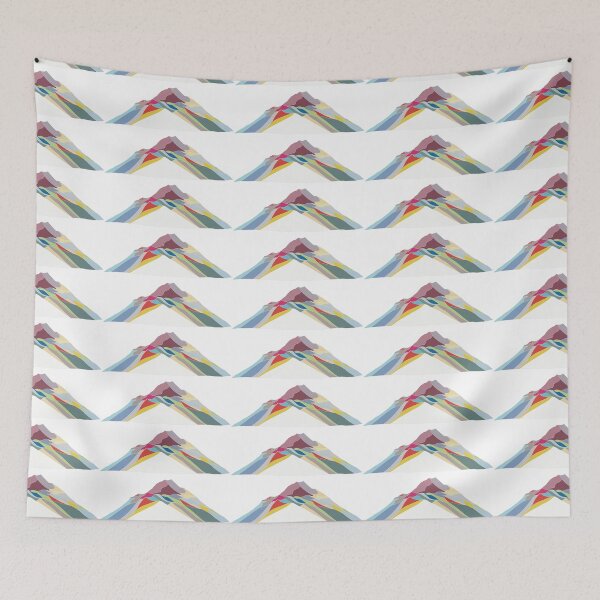Item preview, Warm Glow Aoraki Mount Cook - Geometric Alpine Peak Art designed and sold by iampaulmorris.