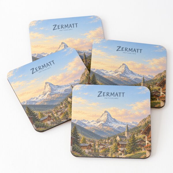Item preview, Zermatt Painterly Swiss Alpine Impression designed and sold by MichaeIRellov.
