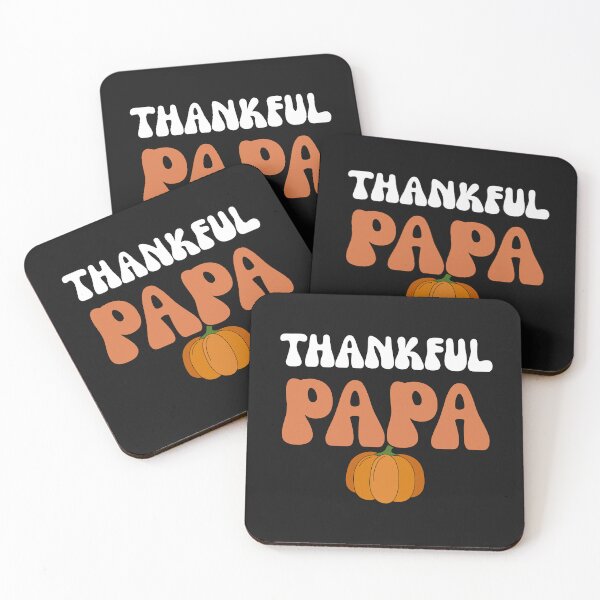 Item preview, Groovy Thankful Papa Retro Thanksgiving Pumpkin designed and sold by mumchaosdesigns.