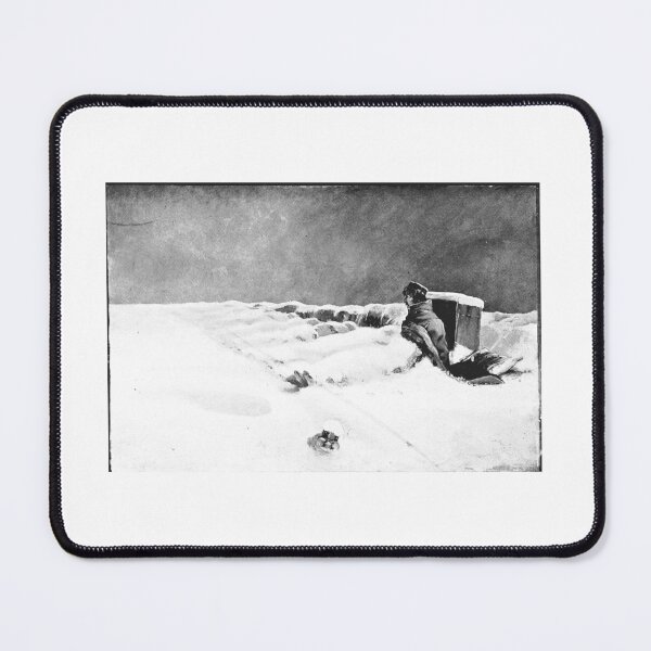 Item preview, Vintage Mountaineer in Snow Storm Illustration designed and sold by Antique Science Press.