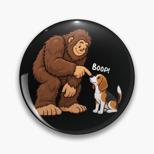 Item preview, Bigfoot and Beagle Boop Fun Design Sasquatch designed and sold by rafaeltto.