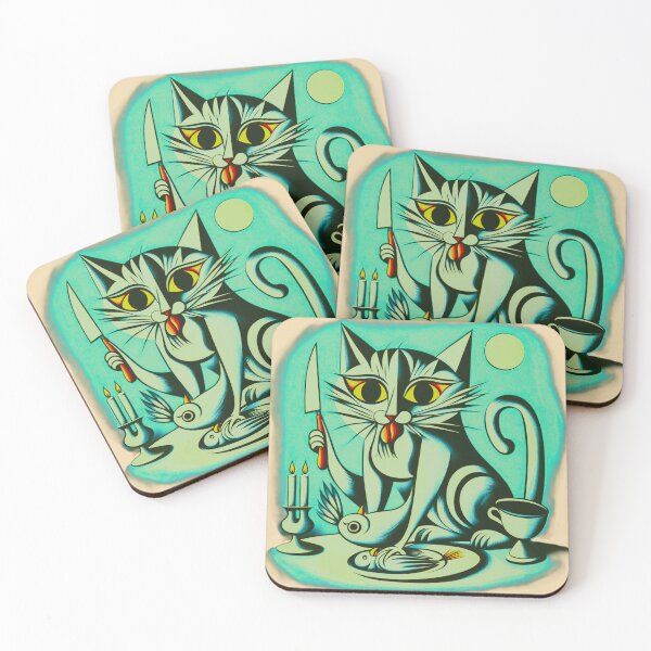 Item preview, Kitty Dinner designed and sold by ThatRockChic.
