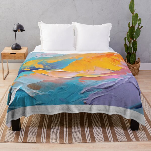 Item preview, Abstract Colorful Paint Texture Modern Artistic Brushstroke Design designed and sold by CreativeNest Prints.