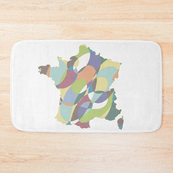 Item preview, Lilac & Sage France Map - Colourful Regions Line Art designed and sold by iampaulmorris.