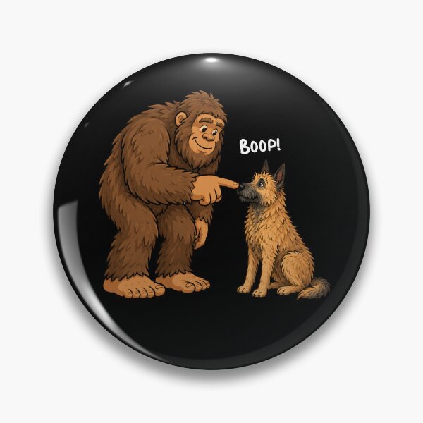 Item preview, Bigfoot and Belgian Laekenois Boop Fun Design Sasquatch designed and sold by rafaeltto.