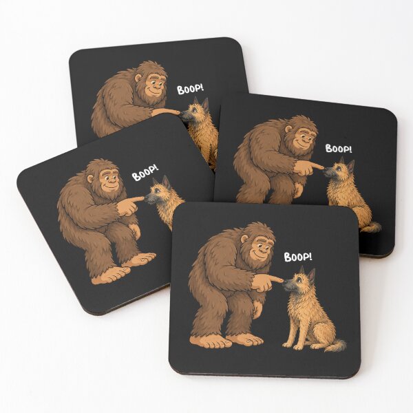 Item preview, Bigfoot and Belgian Laekenois Boop Fun Design Sasquatch designed and sold by rafaeltto.