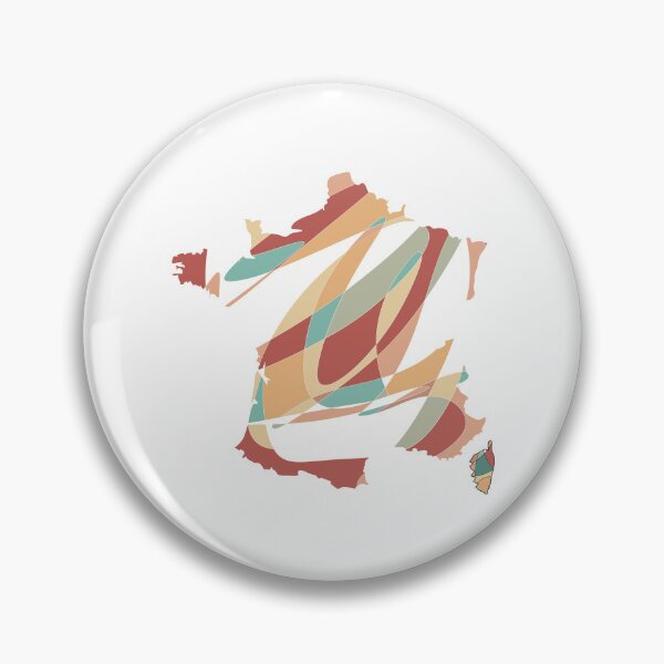 Item preview, Warm Shard France Map - Colourful Regions Line Art designed and sold by iampaulmorris.
