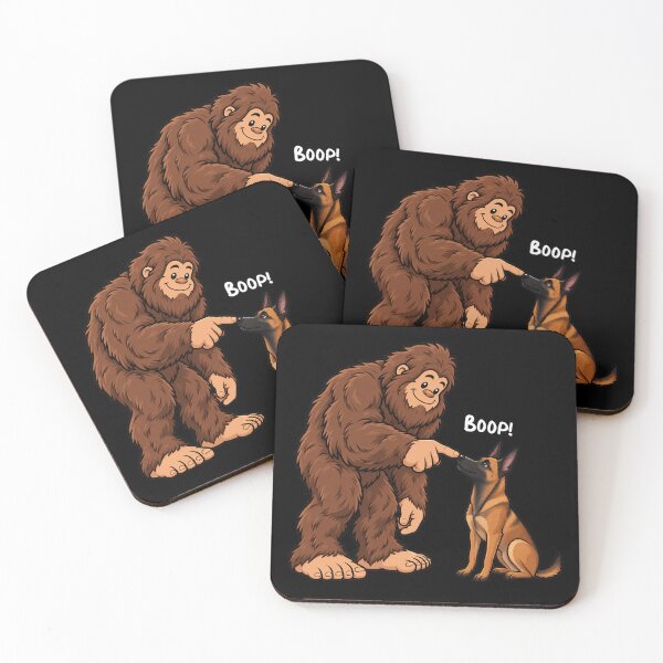 Item preview, Bigfoot and Belgian Malinois Boop Fun Design Sasquatch designed and sold by rafaeltto.
