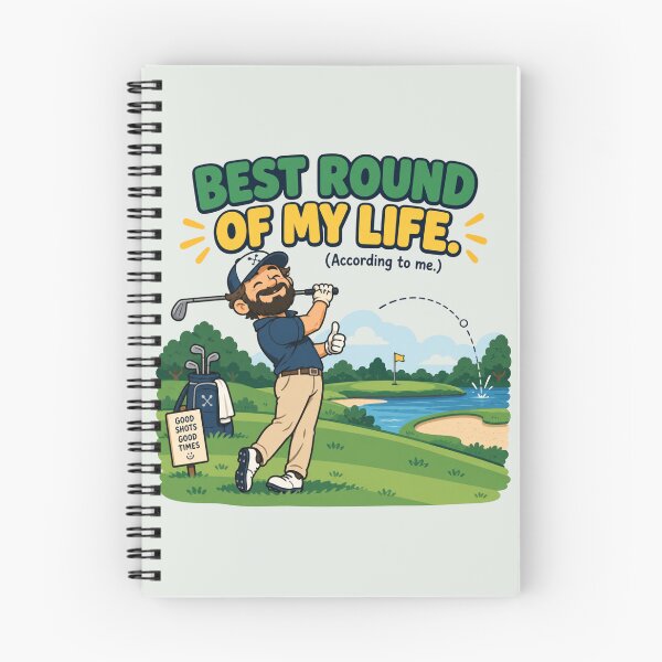 Item preview, Best Round Of My Life According To Me Funny Golf Gift Flat Illustration Shirt Golfer Sticker Golf Lover Gift designed and sold by Fanverse Merchandise.